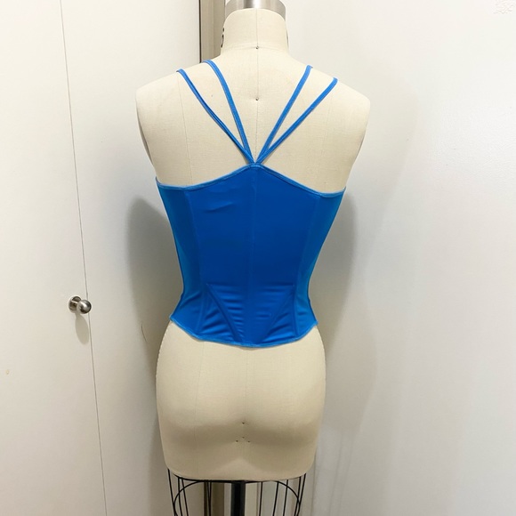 Unique Marciano Multi Strap Lace Blue Corset XS - Picture 8 of 9